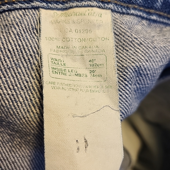 vintage marks and spencer jeans Men Size 40x29 canada made - Picture 5 of 5